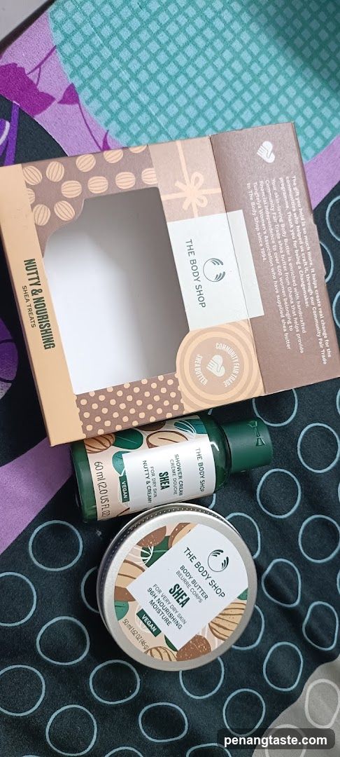 The Body Shop Shea Butter Moisturizing Shower Gel and Cream Set