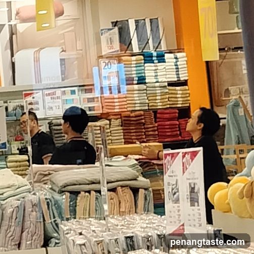 Interior of a textile store