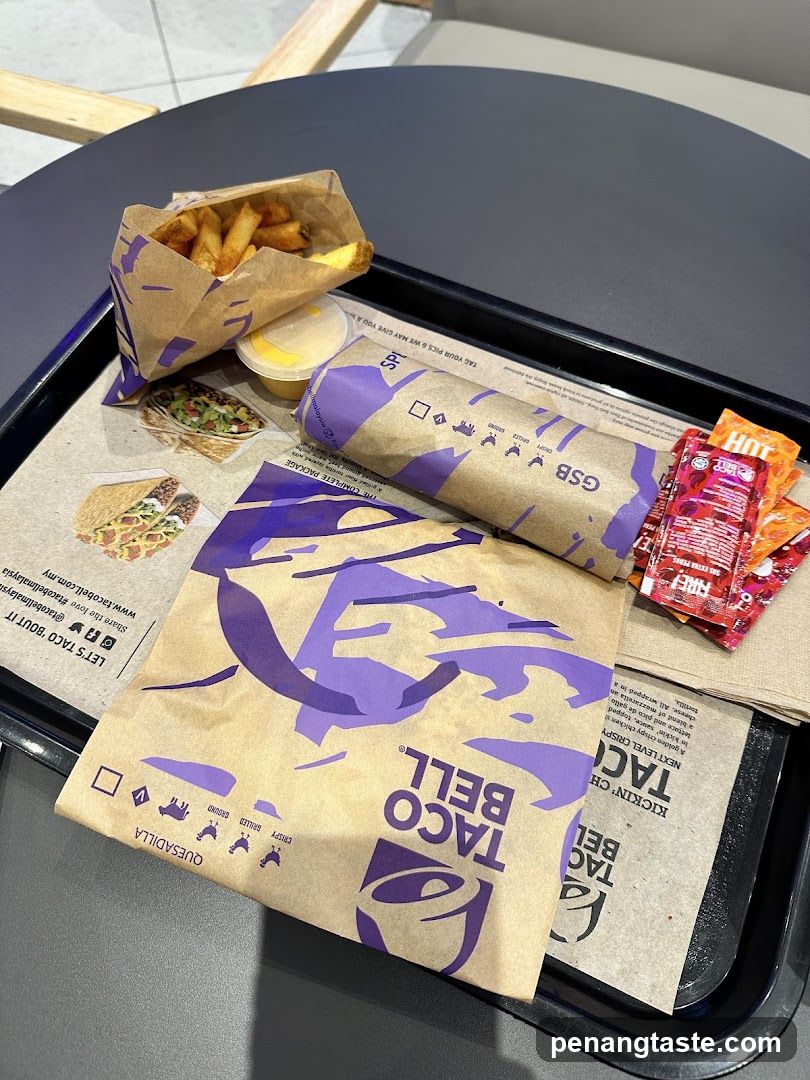 Taco Bell Meal on Tray