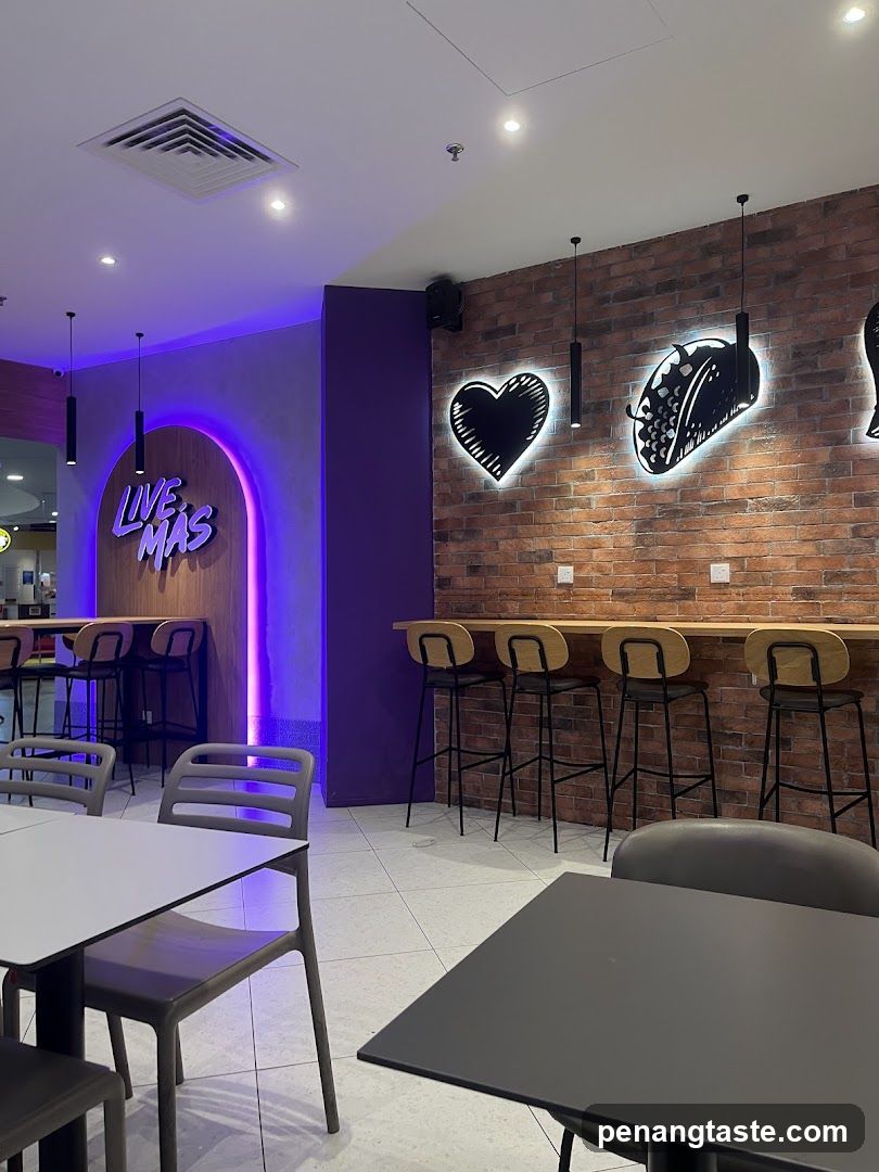 Interior of a modern cafe or restaurant