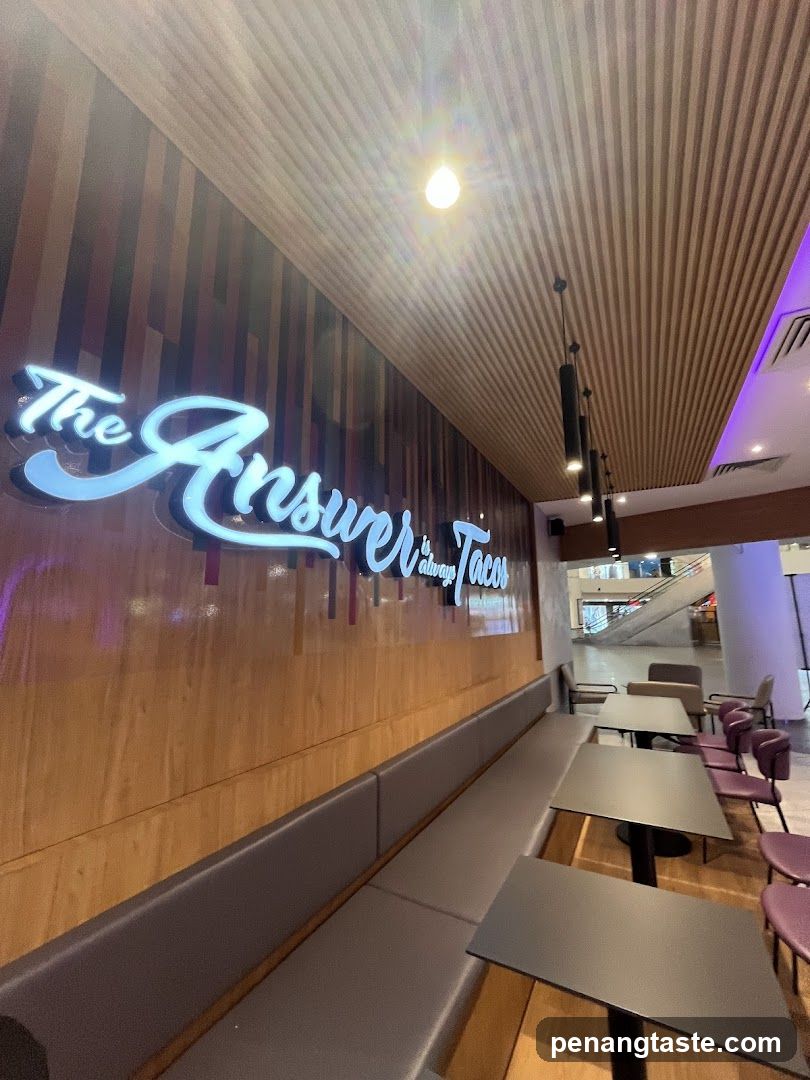 The Answer Tacos Interior