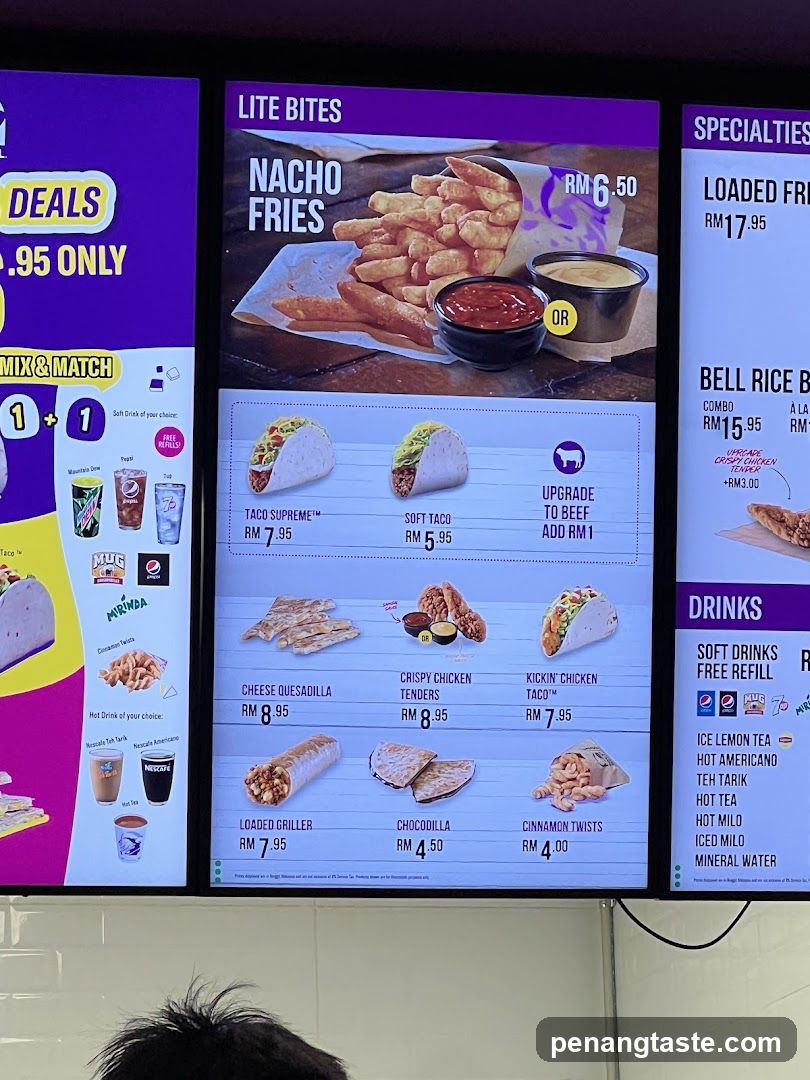 Fast Food Menu Board