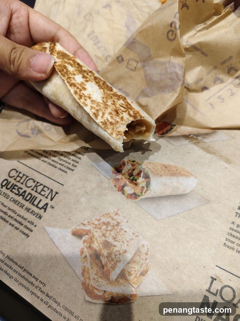 Chicken Quesadilla at Taco Bell