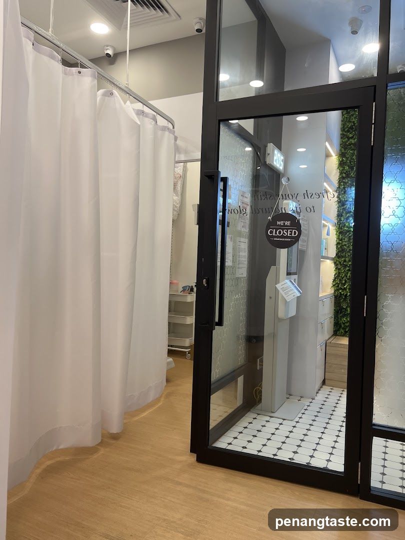 Interior View of a Salon or Spa Entrance