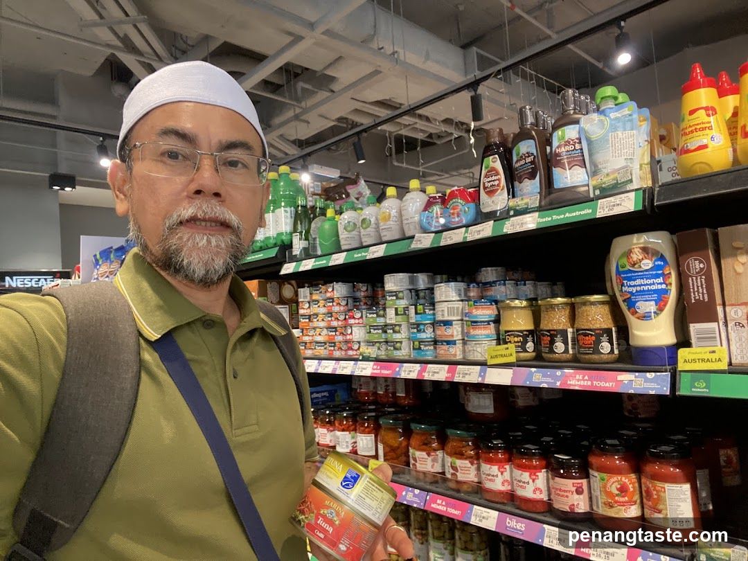 Grocery Store Interior with Selfie