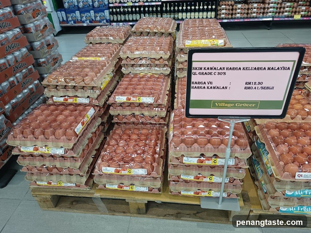 Egg Display in Supermarket