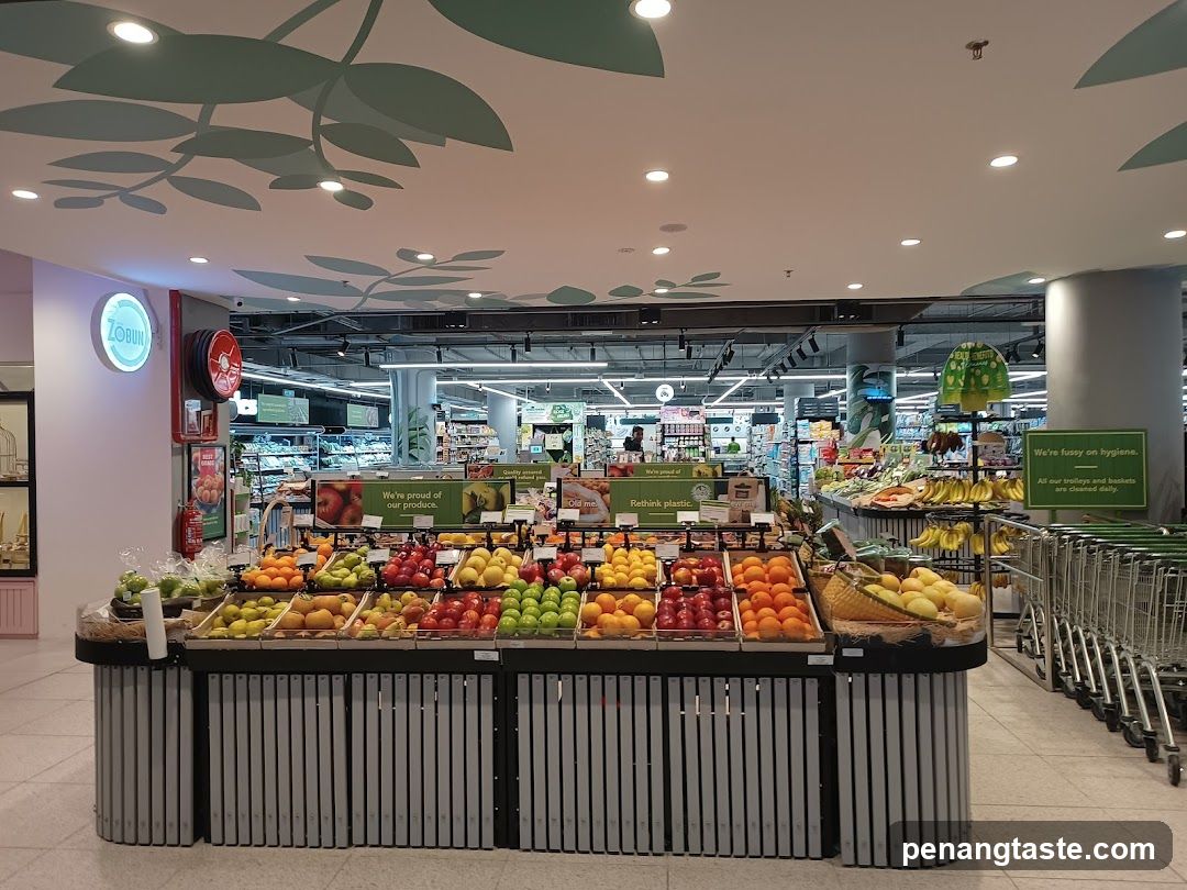 Fresh Produce Display in Supermarket