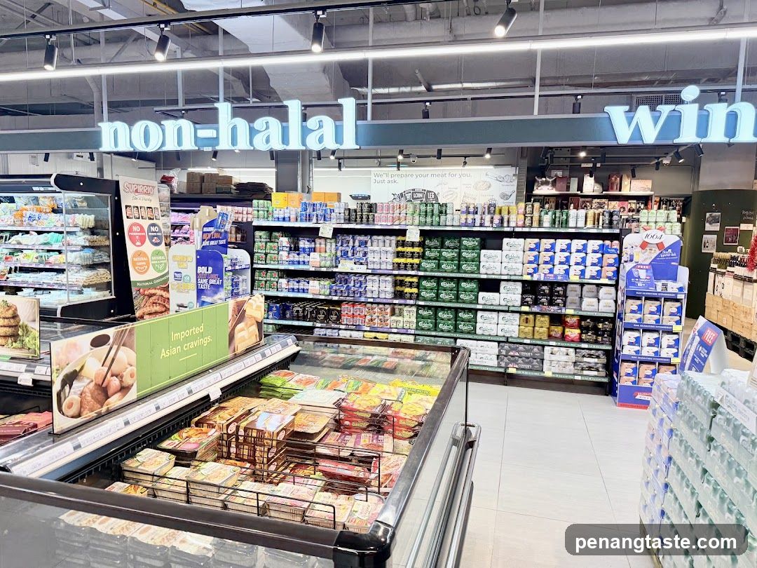 Non-Halal Section in Grocery Store