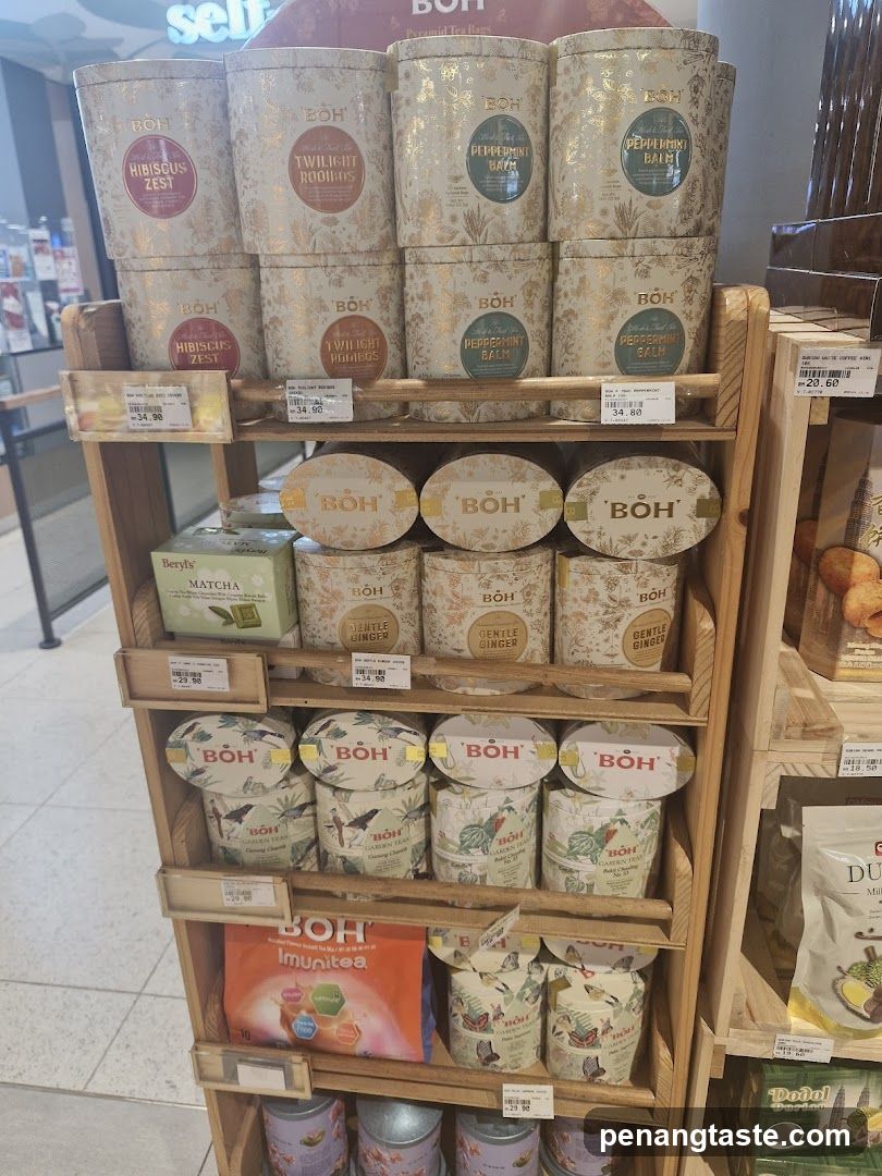 Boh Tea Display Shelf