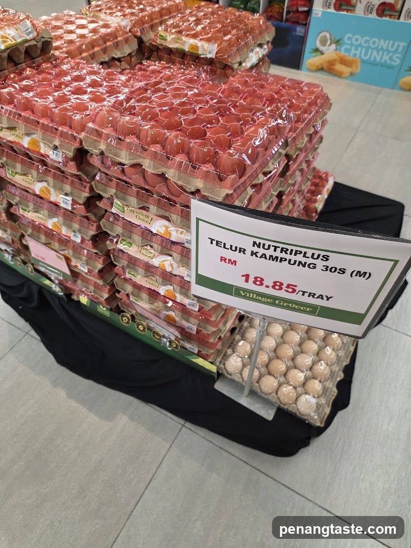 Egg Display at Village Grocer