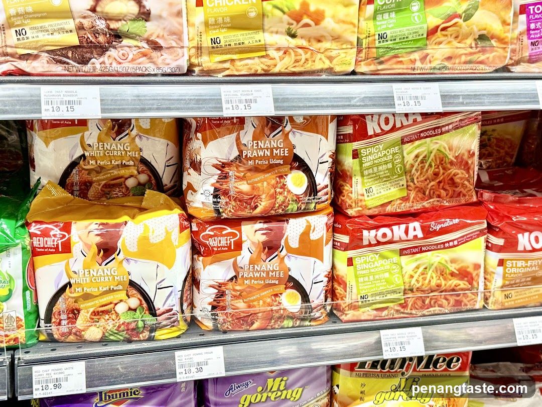Instant Noodle Shelf Display
