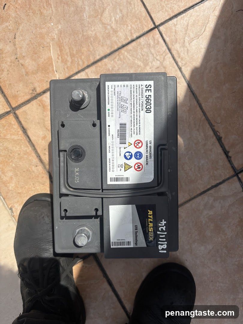 Car Battery on Floor