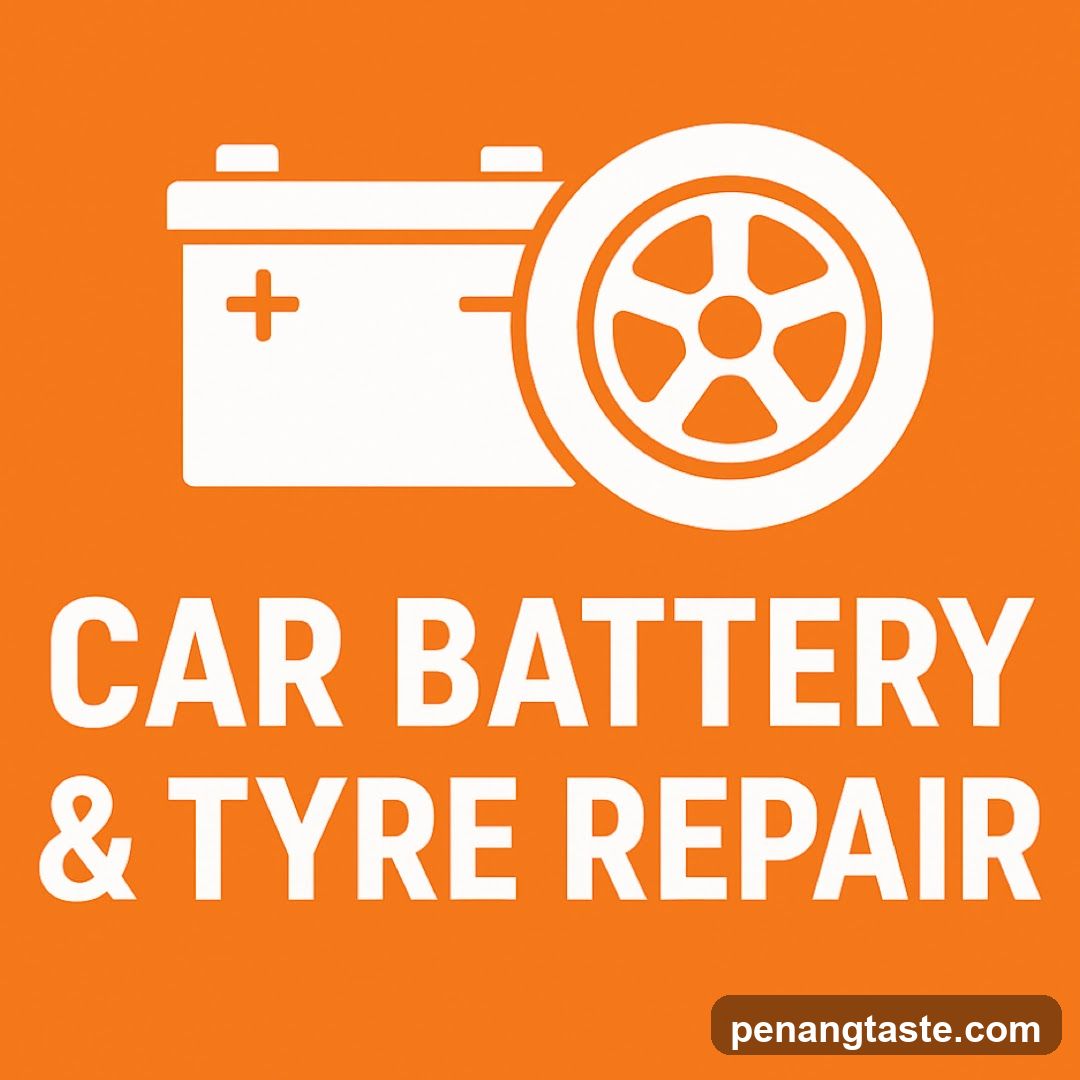 Car Battery & Tyre Repair Logo