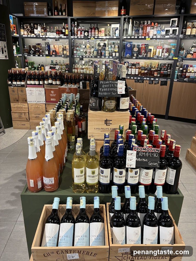 Wine and Spirits Display