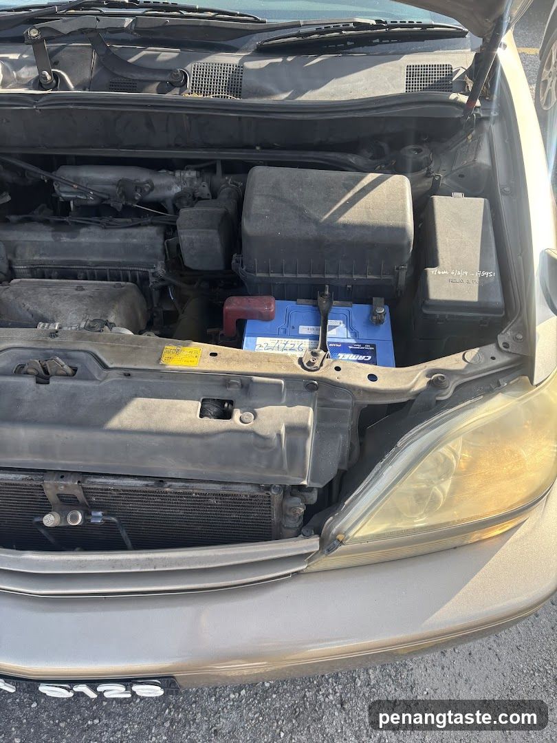 Car Engine Bay View
