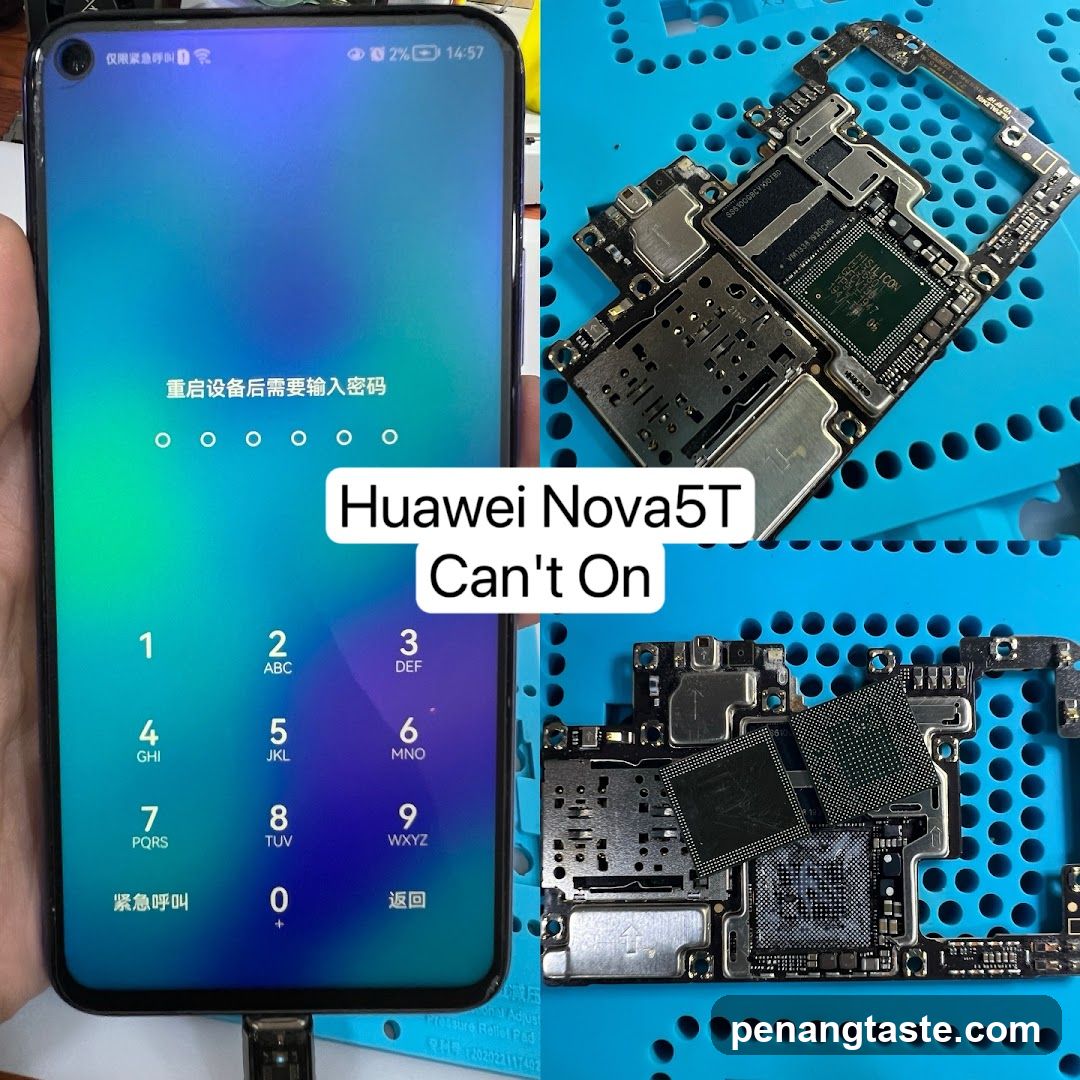 Huawei Nova5T Can't On