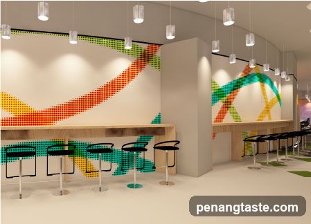 Modern Interior with Colorful Wall Art