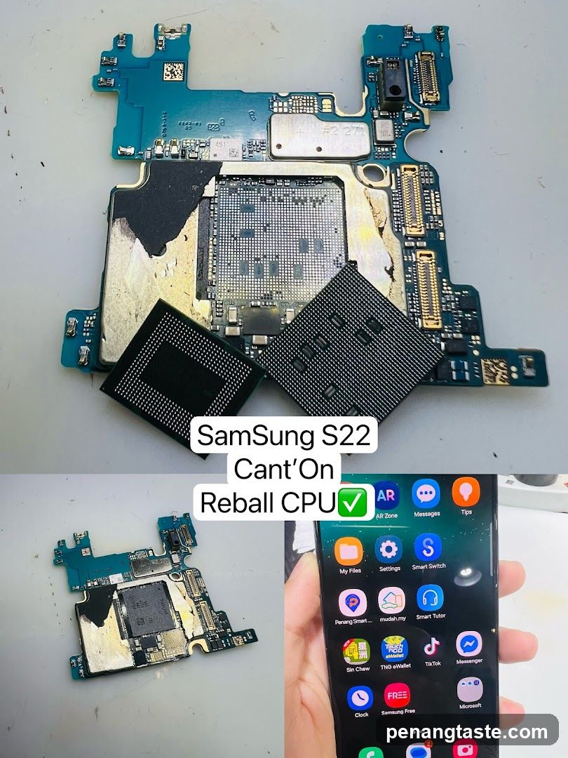 Samsung S22 CPU Reballing Repair