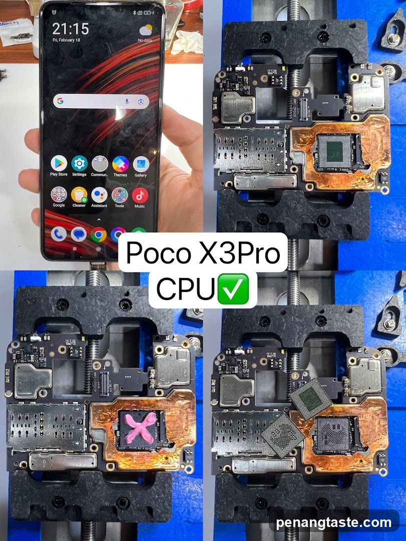 Poco X3Pro CPU Repair Process