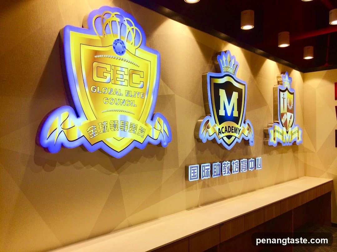 GEC Global Elite Council and M Academy Signage