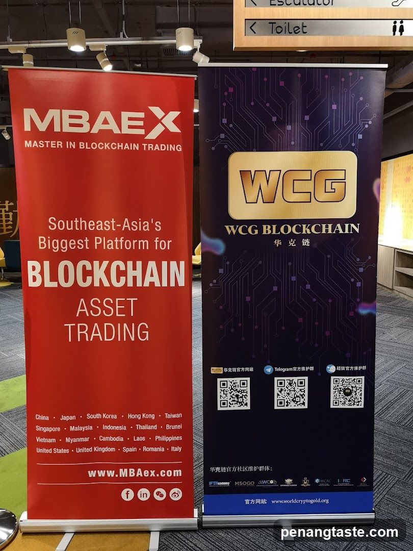 MBAEX and WCG Blockchain Banners