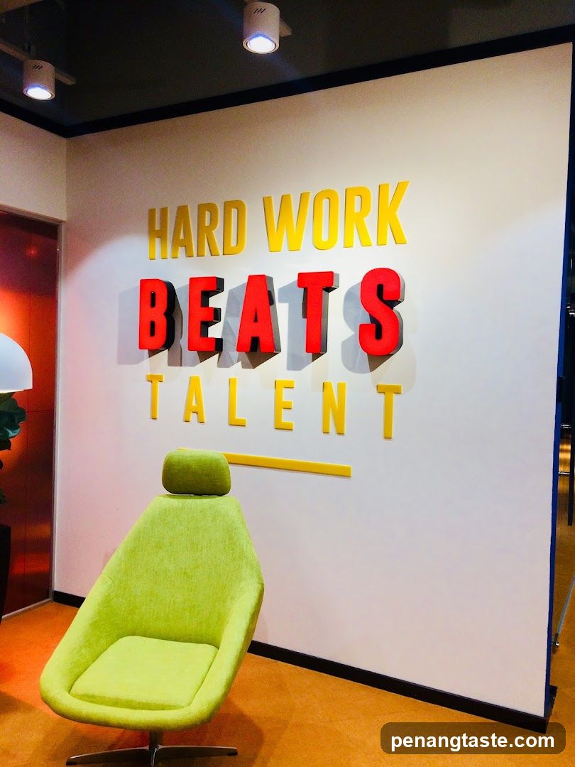 Hard Work Beats Talent Wall Display