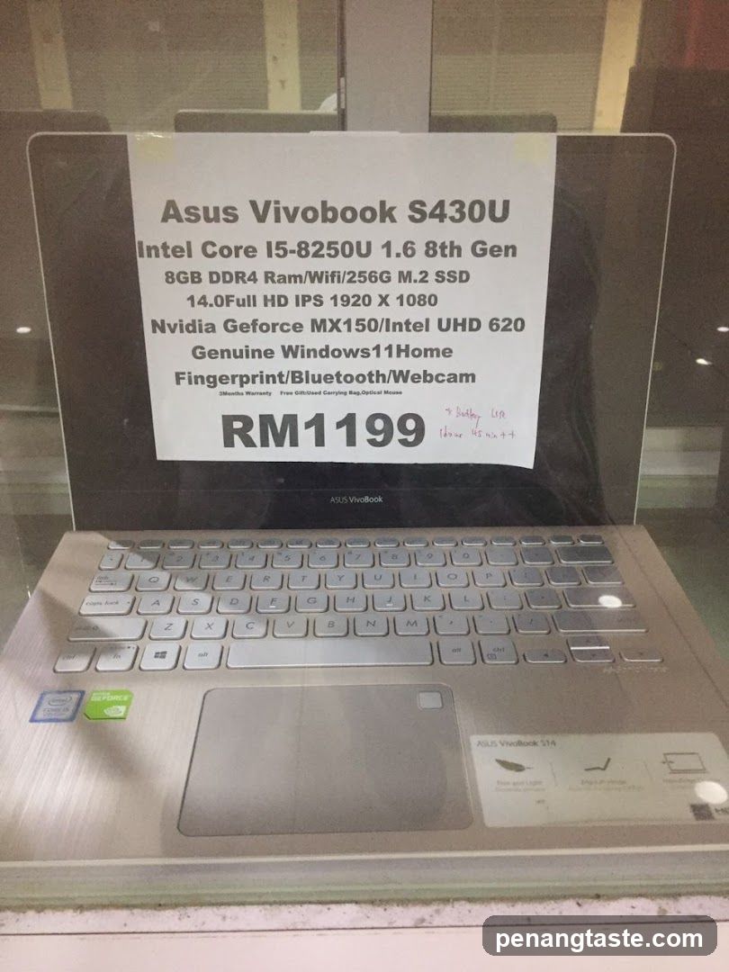 Asus Vivobook S430U Laptop Display