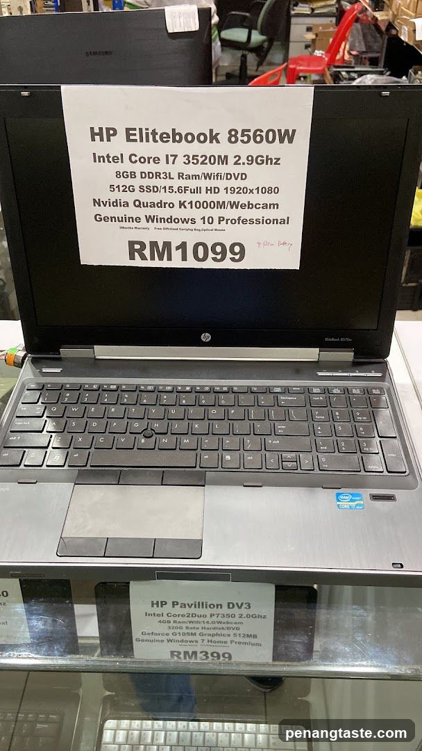 HP Elitebook 8560W Laptop Display