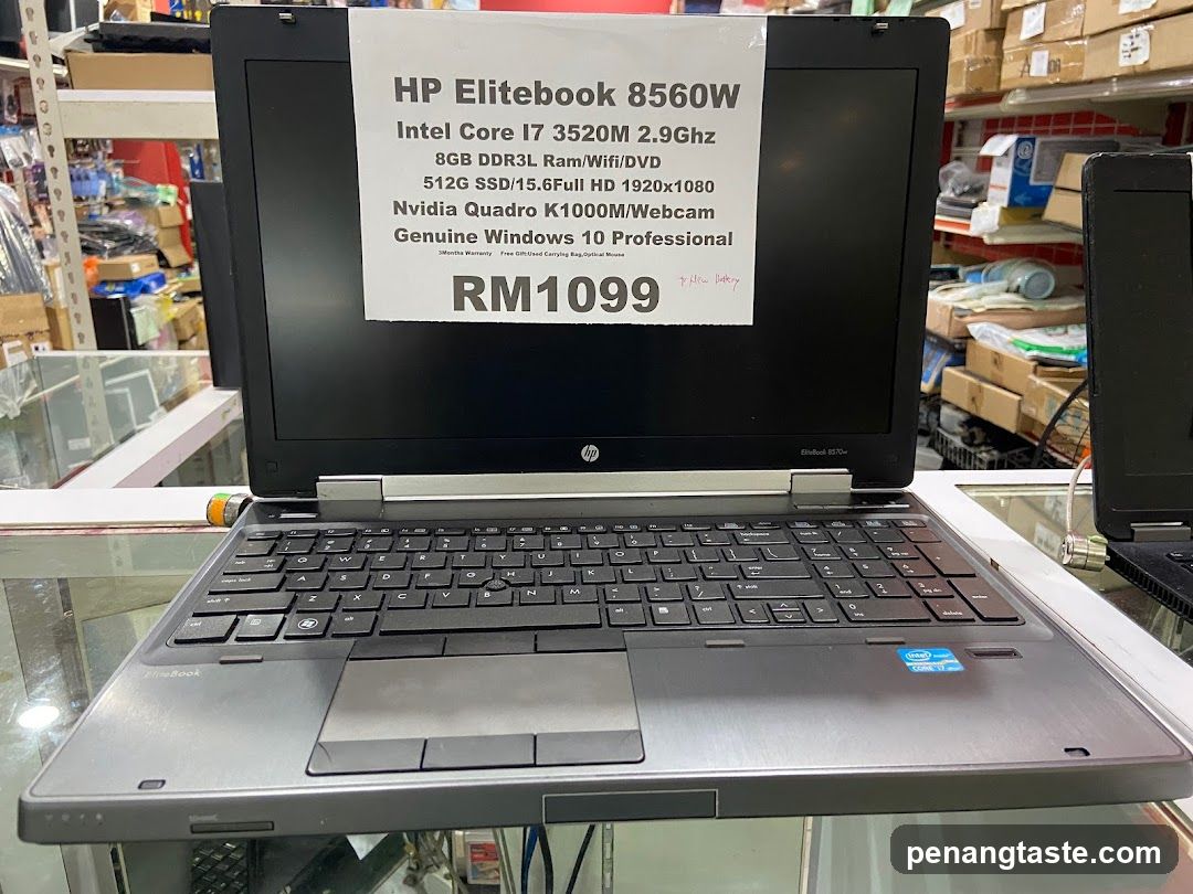 HP Elitebook 8560W Laptop Display