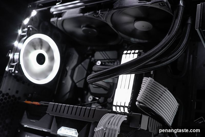 PC Interior with RGB Lighting