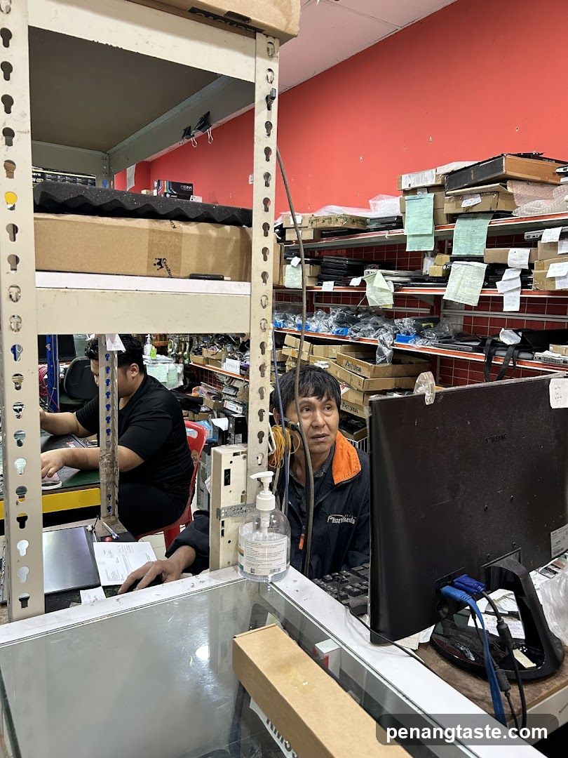 Workshop Interior with Staff at Desks