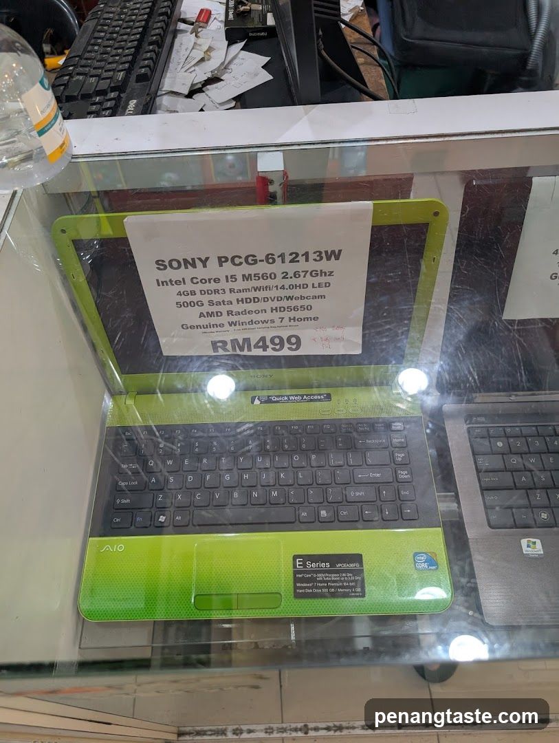 Laptop Display in Store