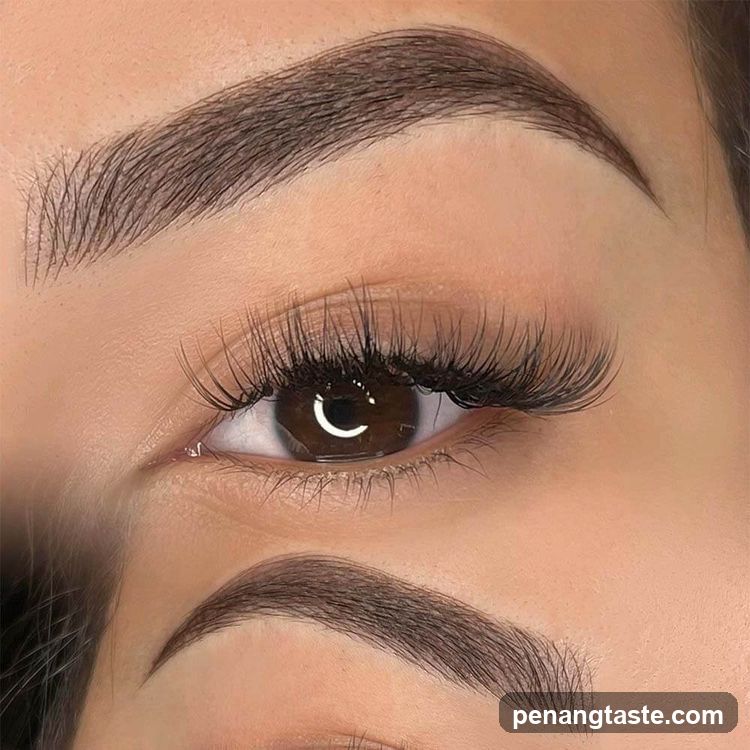 Close-up of a woman's eye with makeup