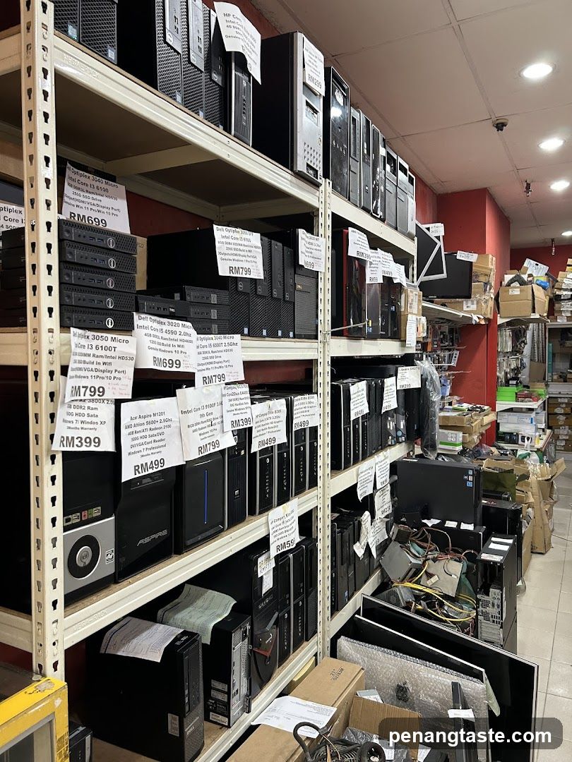 Used Computer Parts Store Interior