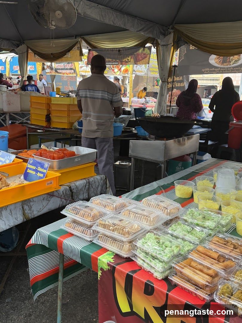 Food Stall Market Scene