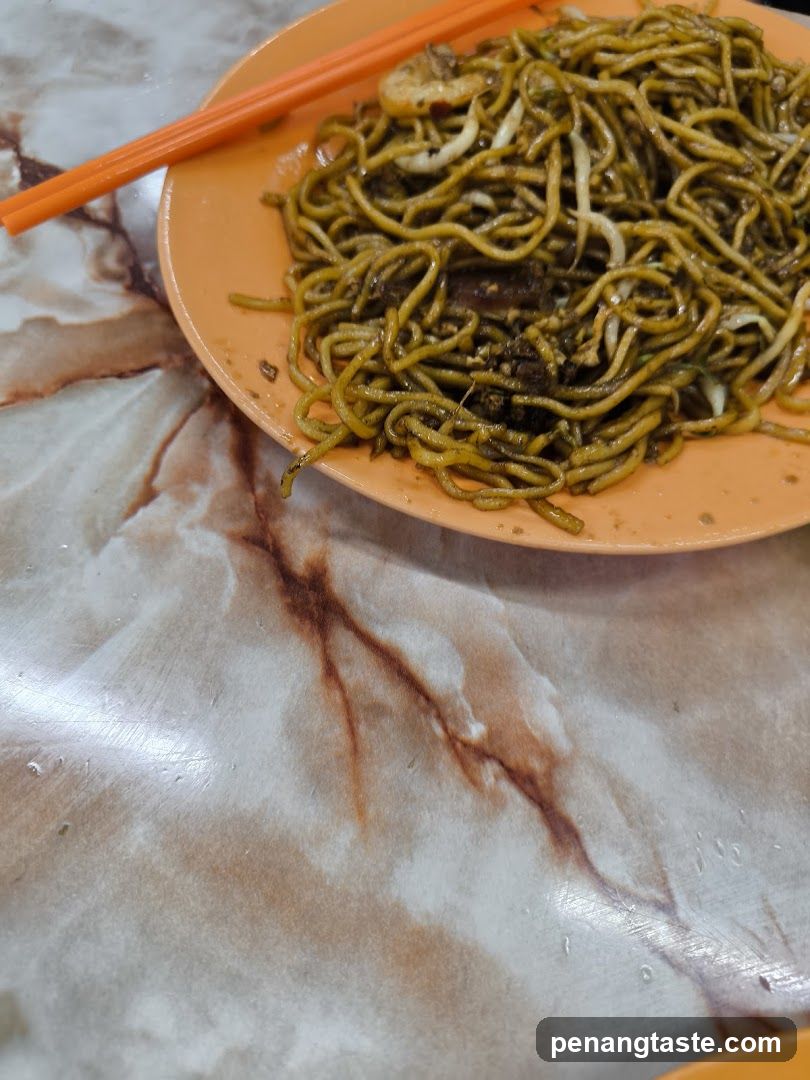 Plate of Noodles with Chopsticks