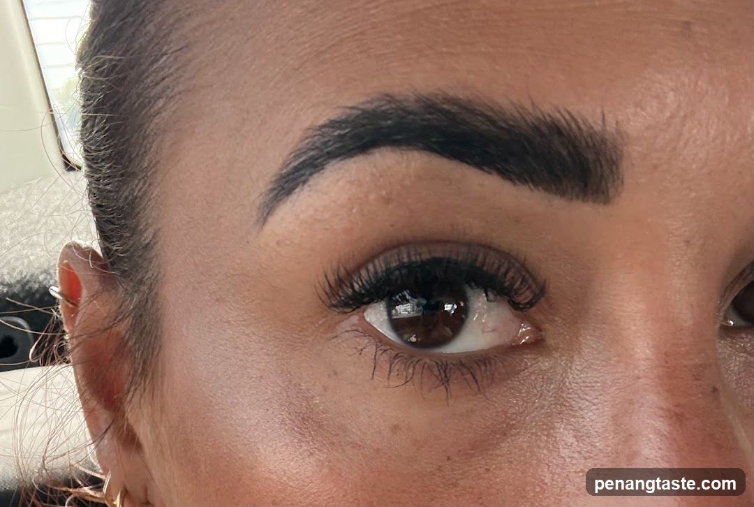 Close-up of a person's eye with makeup
