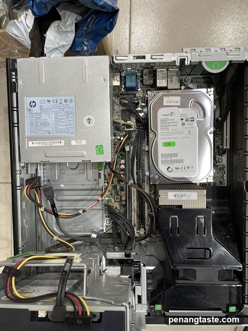 Open Server Chassis Interior