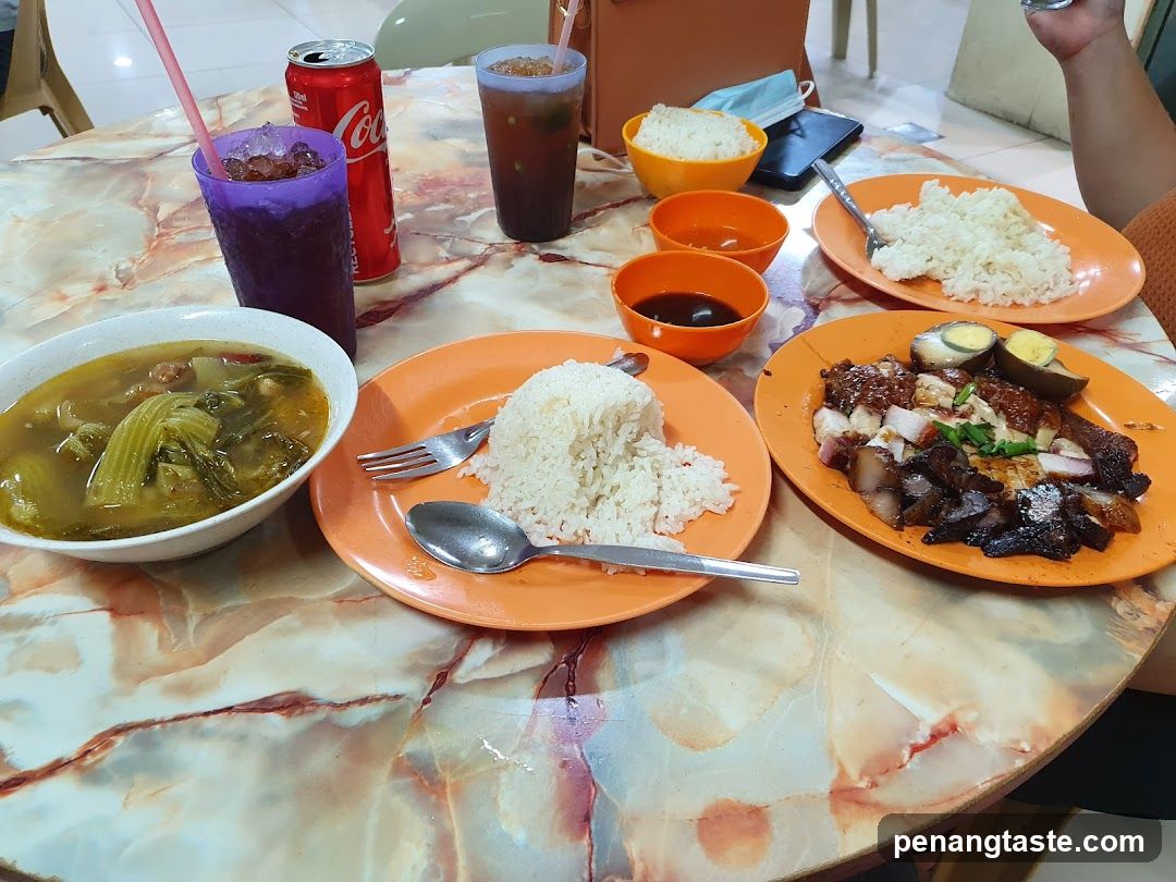 Dining Table with Food and Drinks