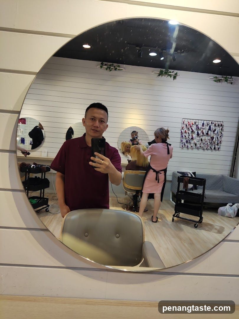 Hair Salon Interior Reflection