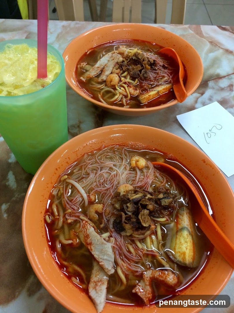 Noodle Bowl with Drink