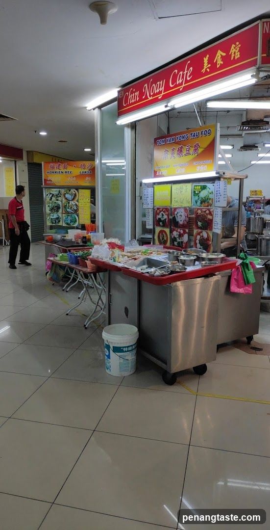 Food Stall in Market Hallway