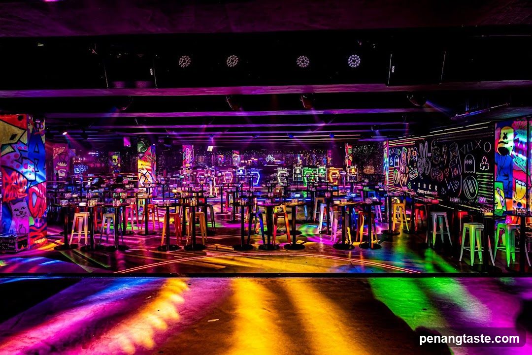 Neon Bar Interior