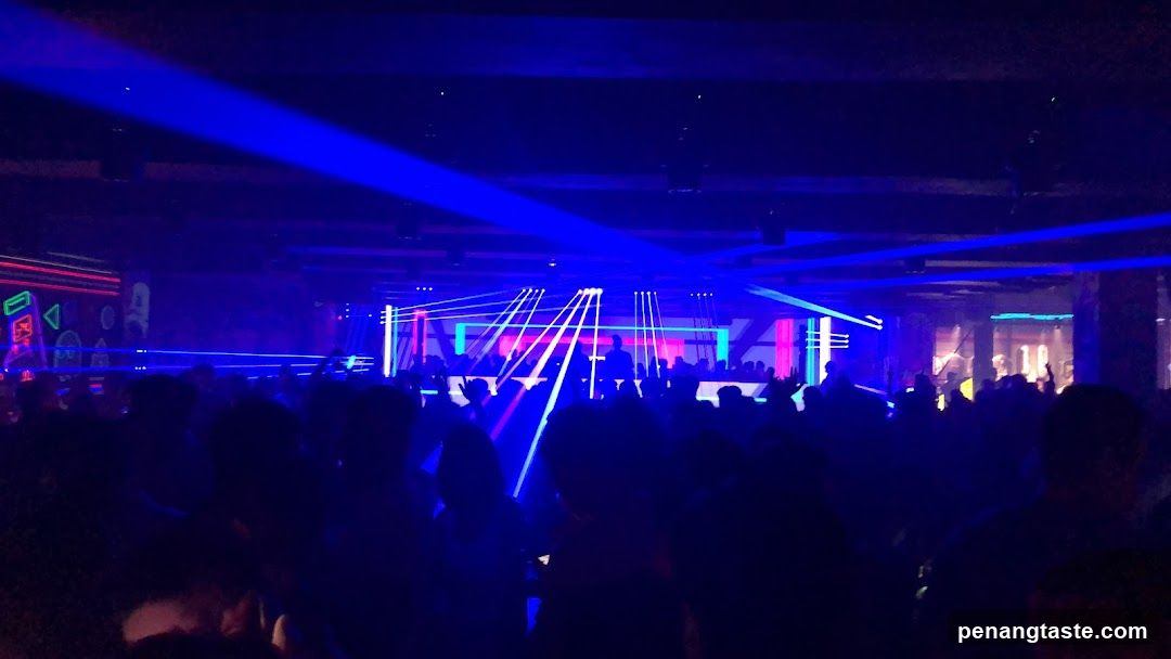 Club Interior with Laser Show