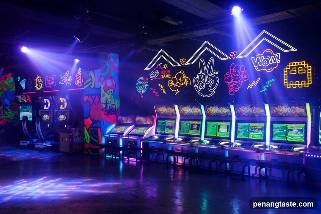 Neon Arcade Interior