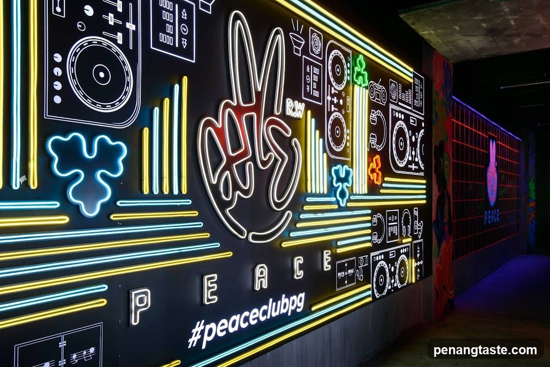 Peace Club Neon Wall Art