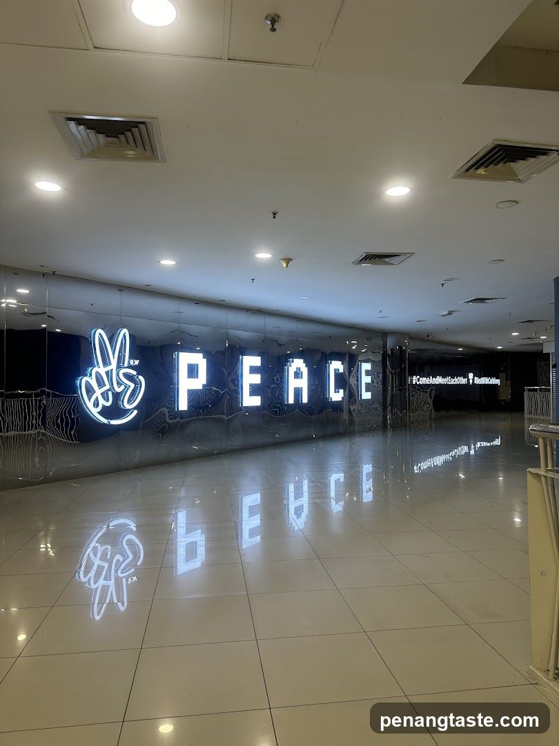 Peace Sign Neon Display