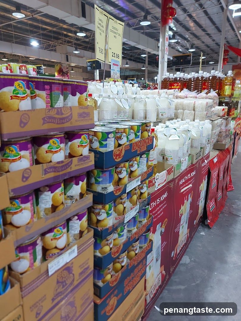 Grocery Store Interior Aisle
