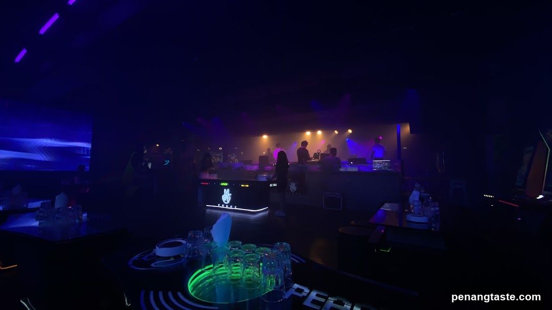 Nightclub Interior with Bar Area
