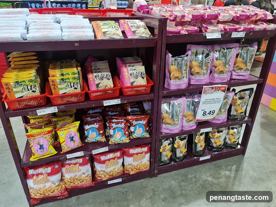 Snack aisle in a store